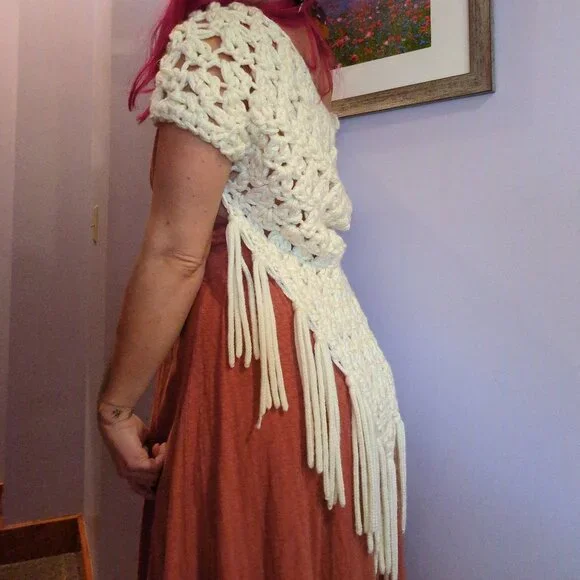 Crochet White House Black Market Vest - Picture 11 of 11